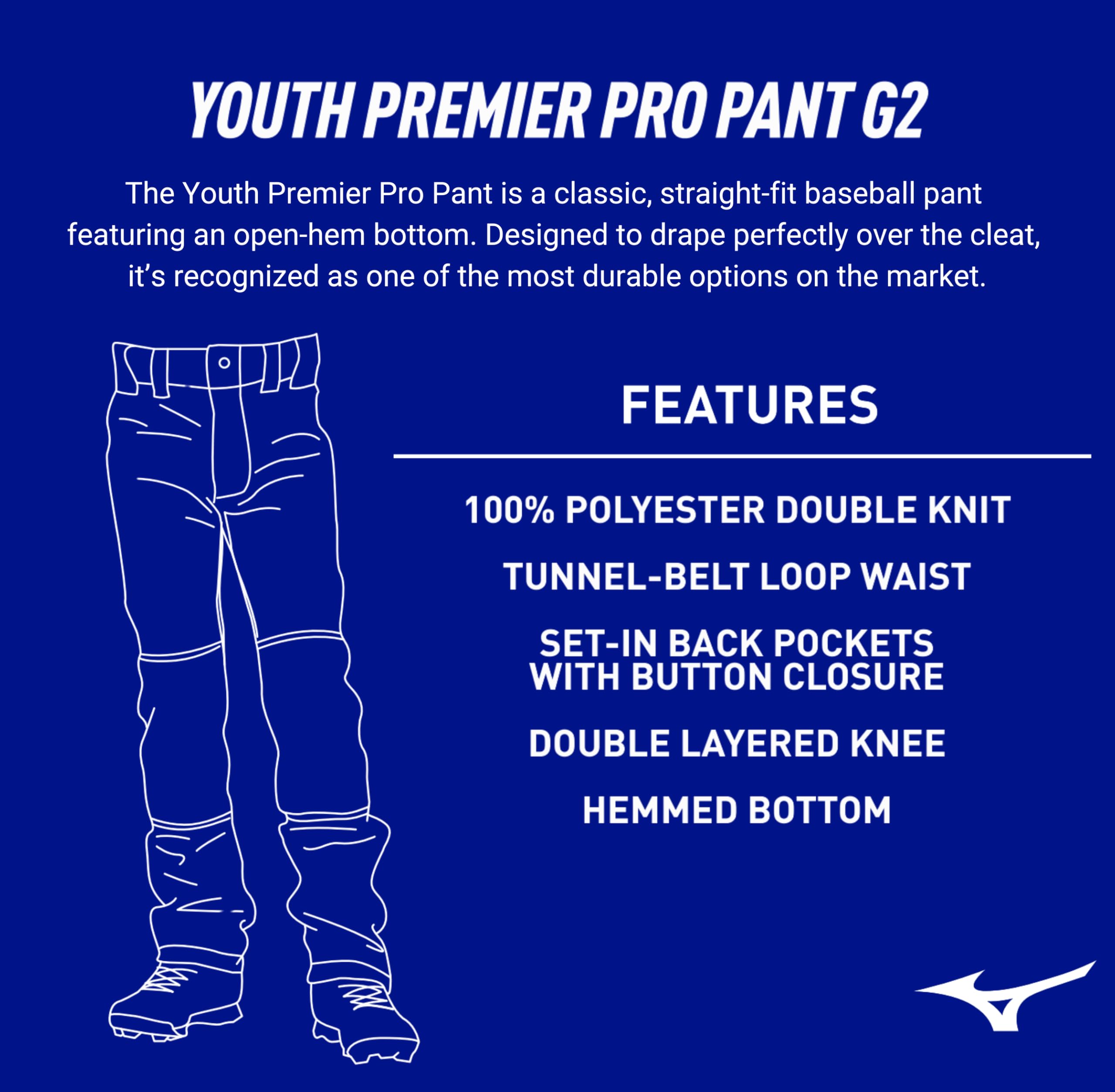 Mizuno Bambino Ragazza Gioventù Select PRO Pantaloni