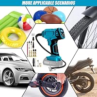 DriSubt Akkumulátoros Kompresszor Makita kompatibilis  18V - 130 PSI Elektromos Pumpa Digitális Kijelzővel, LED Világítással 8