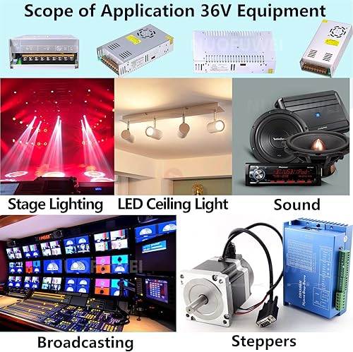 Miniatura 5 de Adaptador de fuente de alimentación de conmutación DC 36V 16.6A 600W DC 110V AC a 36V DC Convertidor de fuente de alimentación Transformador SMPS