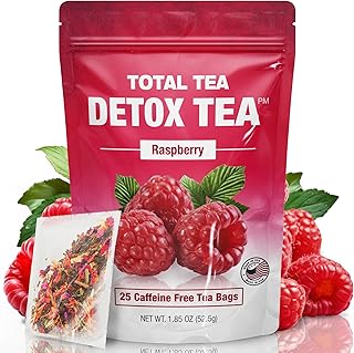 Total Tea SIimming Detox Tea Caffeine Free - 25 Day Detox - Herbal Tea w...
