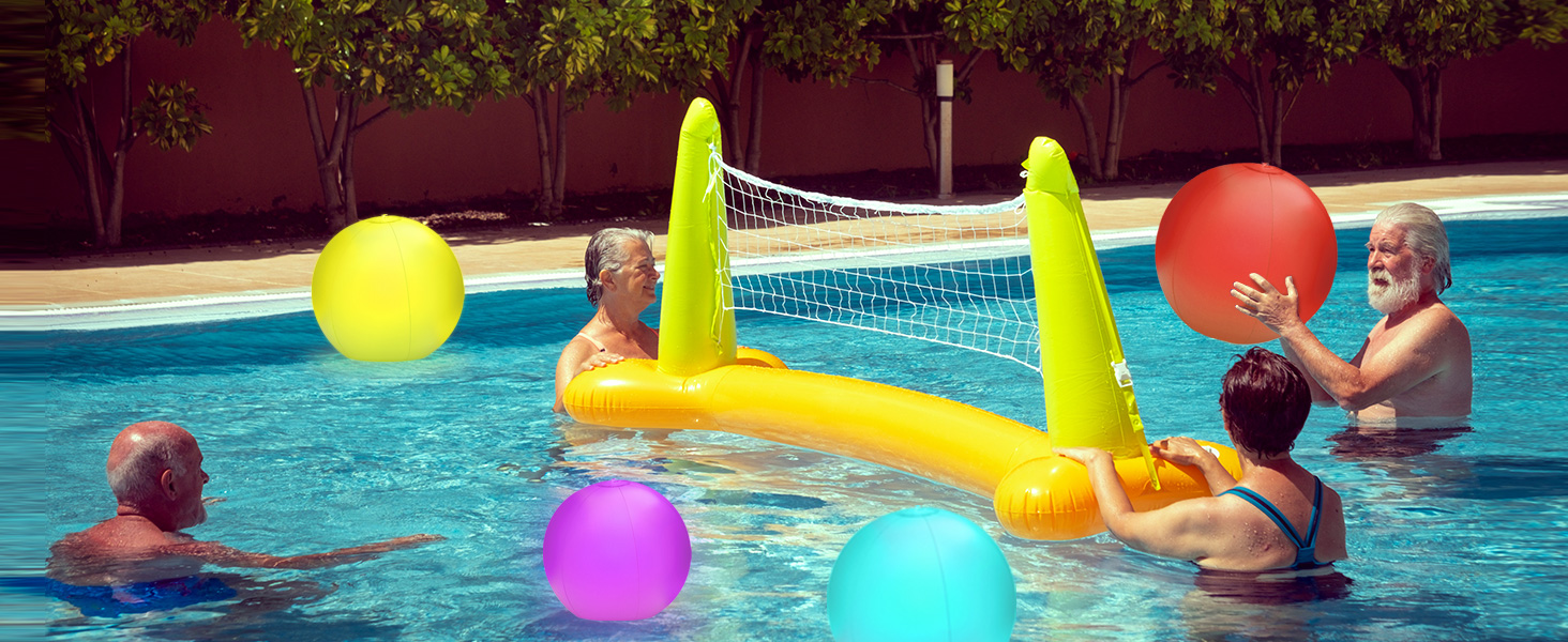 Aufblasbare LED Poolbälle 40cm - 16 Farben, Wasserdicht Für Poolparty & Garten