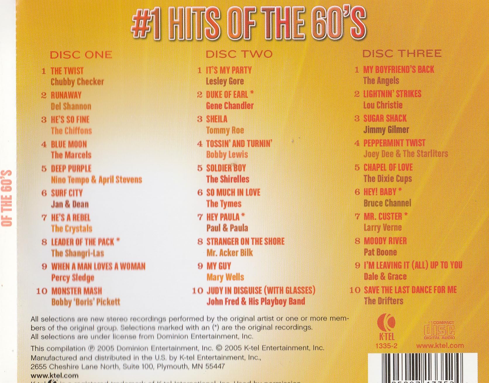 #1 Hits of the 60 S/Various [B