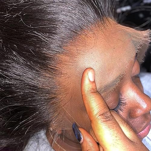 Lemoda SKINLIKE - Cabello humano virgen brasileño 10A con encaje frontal HD de 13 x 4 pulgadas encaje frontal suizo HD de encaje frontal