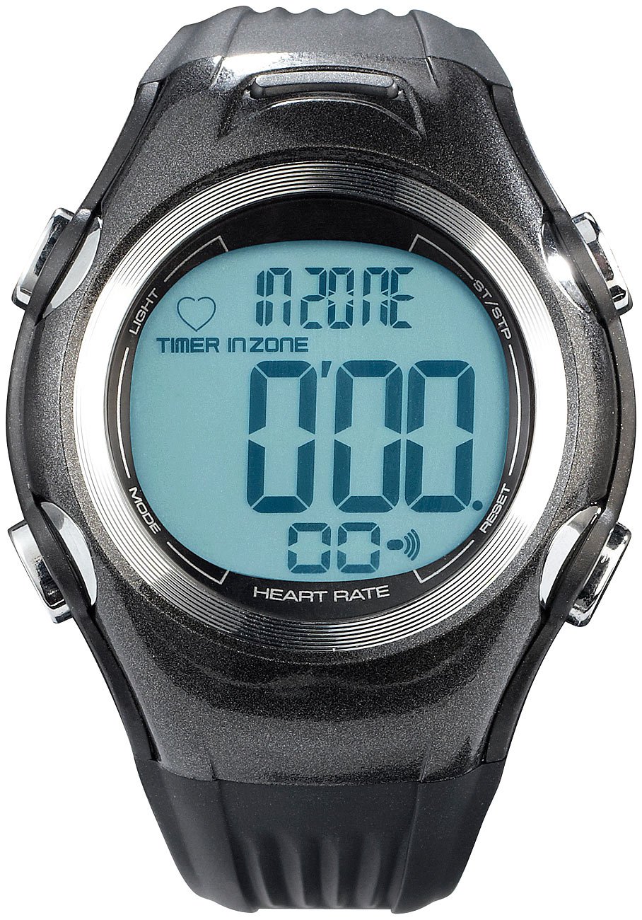 PEARL Sports Fitness-Uhr, 3 Intensitätsstufen, LCD-Display, Stoppuhr-Funktion, IPX4