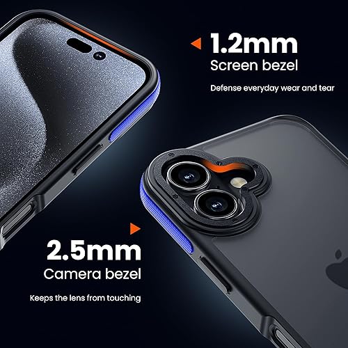 Miniatura 771 de Funda para iPhone 12, a prueba de golpes, para iPhone 12 Pro, protección contra caídas de grado militar, parte trasera dura, delgada, translúcida