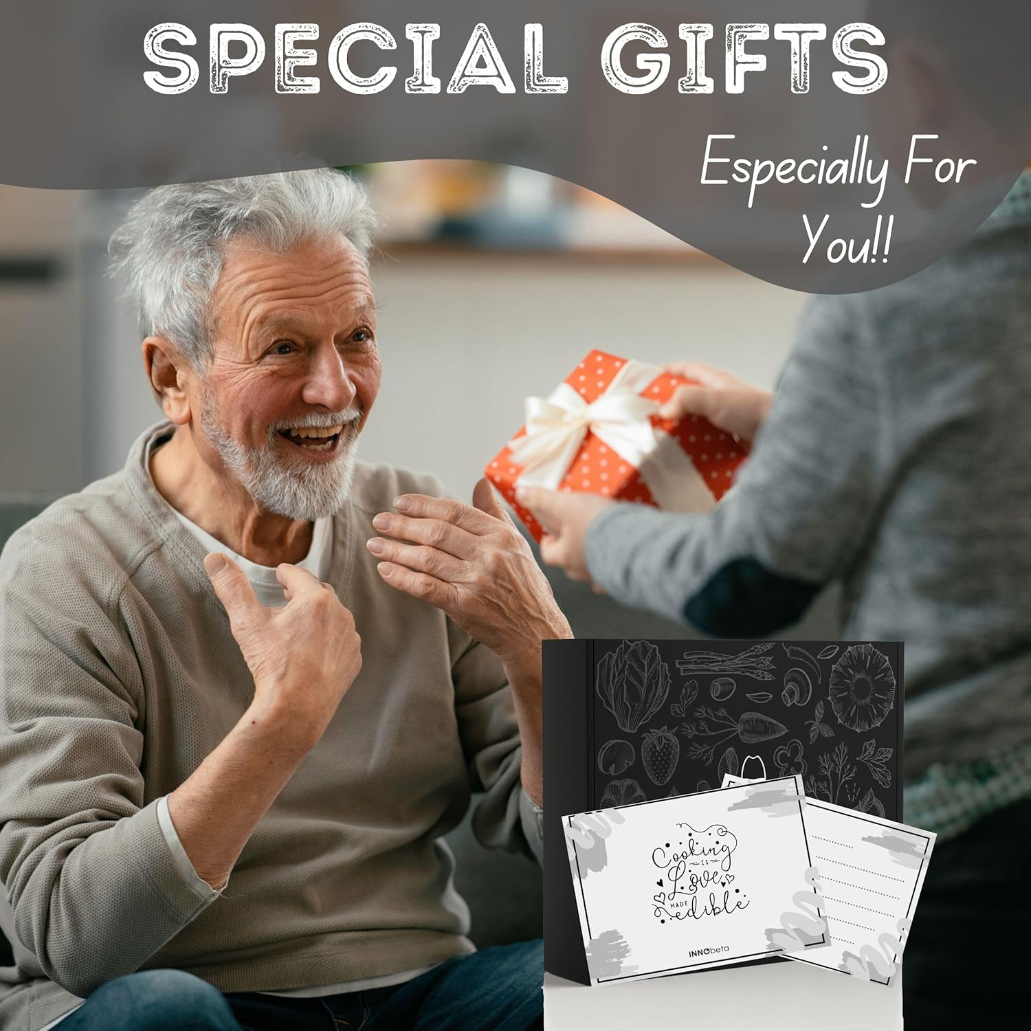 InnoBeta Papa Gifts, Grandpa Apron with Pocket and Adjustable Neck Strap, Kitchen Cooking Cute Apron, Birthday, Christmas, Grandpa Kitchen Gift - Image 7