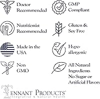 Vista 5 de Dr. Tennant's Activated Bamboo Charcoal Coconut-Free Detox Supplement Supports GI Tract Cleansing & Digestive Health Cleaner Alternative to