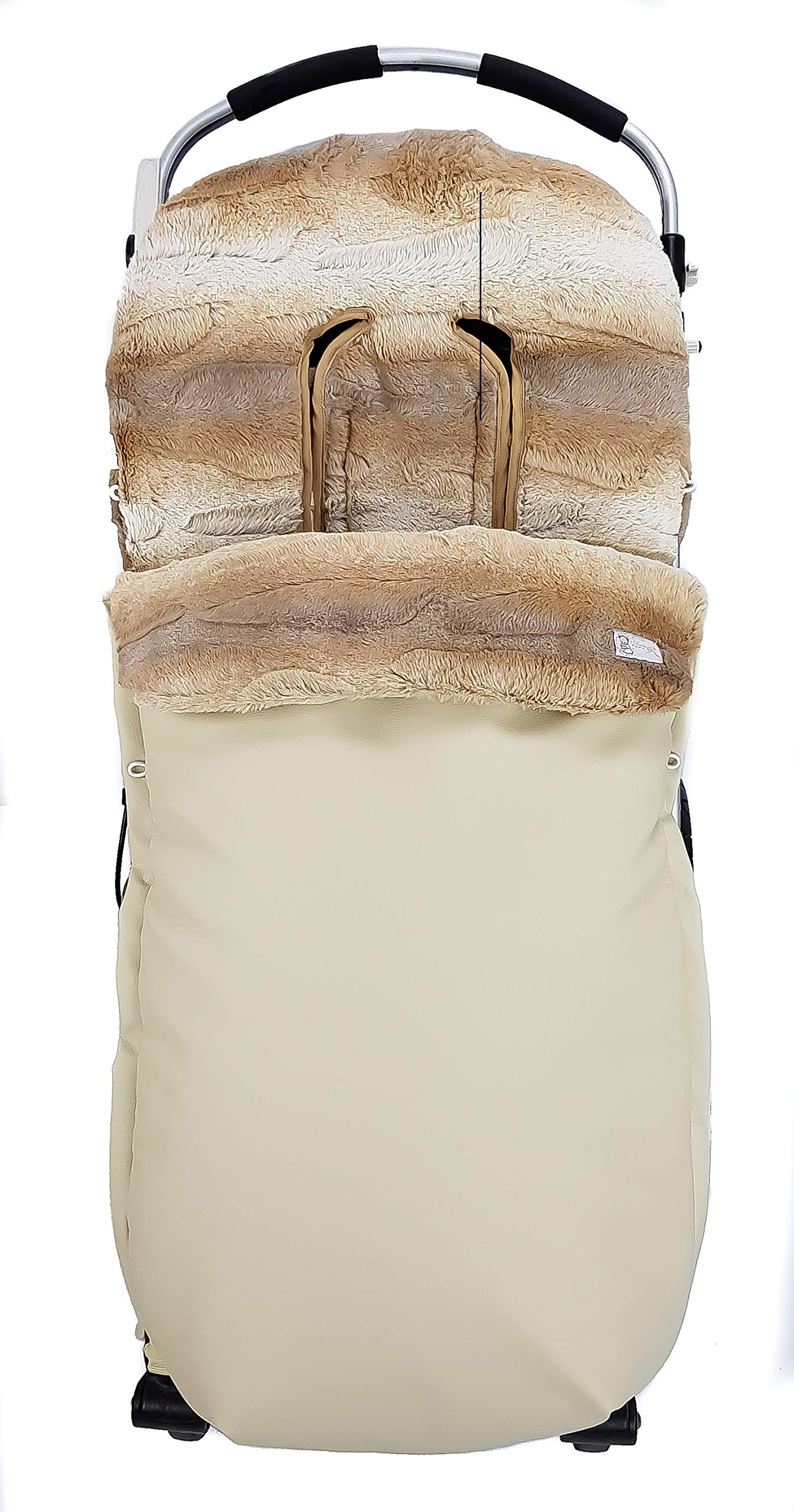 Set Starks (HIVER): Sac housse universel pour poussette+ Protège-Mains. C'est disponible en plusieurs couleurs. (Stark Camel)