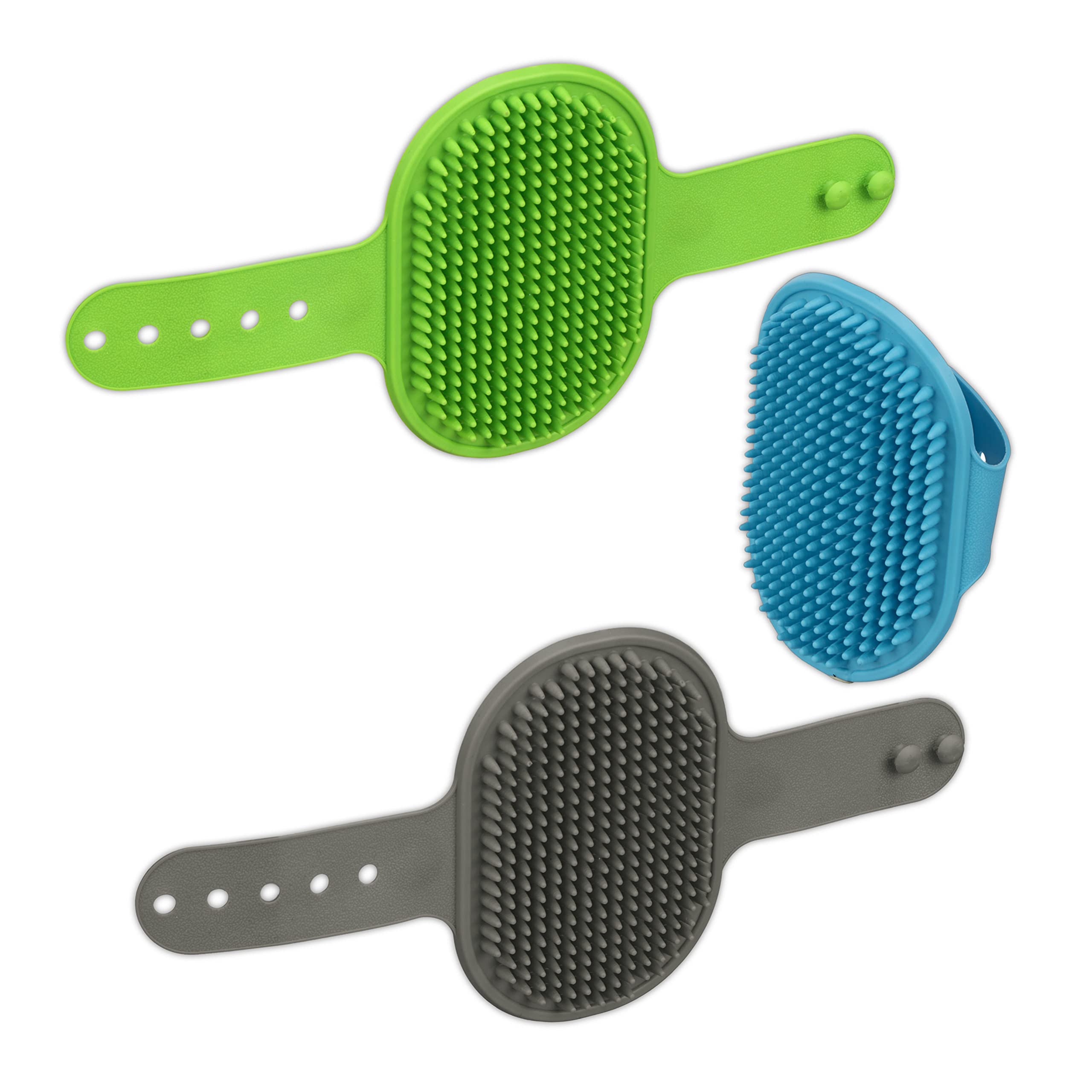 Brosse pour chien, chats, lot de 15, peigne avec picots, boucle réglable, hygiène animale, 1x26x12,5 cm, coloré