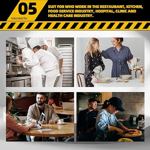 Miniatura 6 de Zapatos de trabajo antideslizantes para hombre, zapatos de chef impermeables para cocina, hospital, antideslizantes, con amortiguación de aire, con