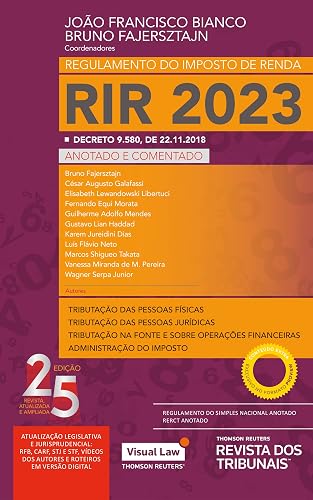 Regulamento Do Imposto De Renda - 25ª Edição (2023)