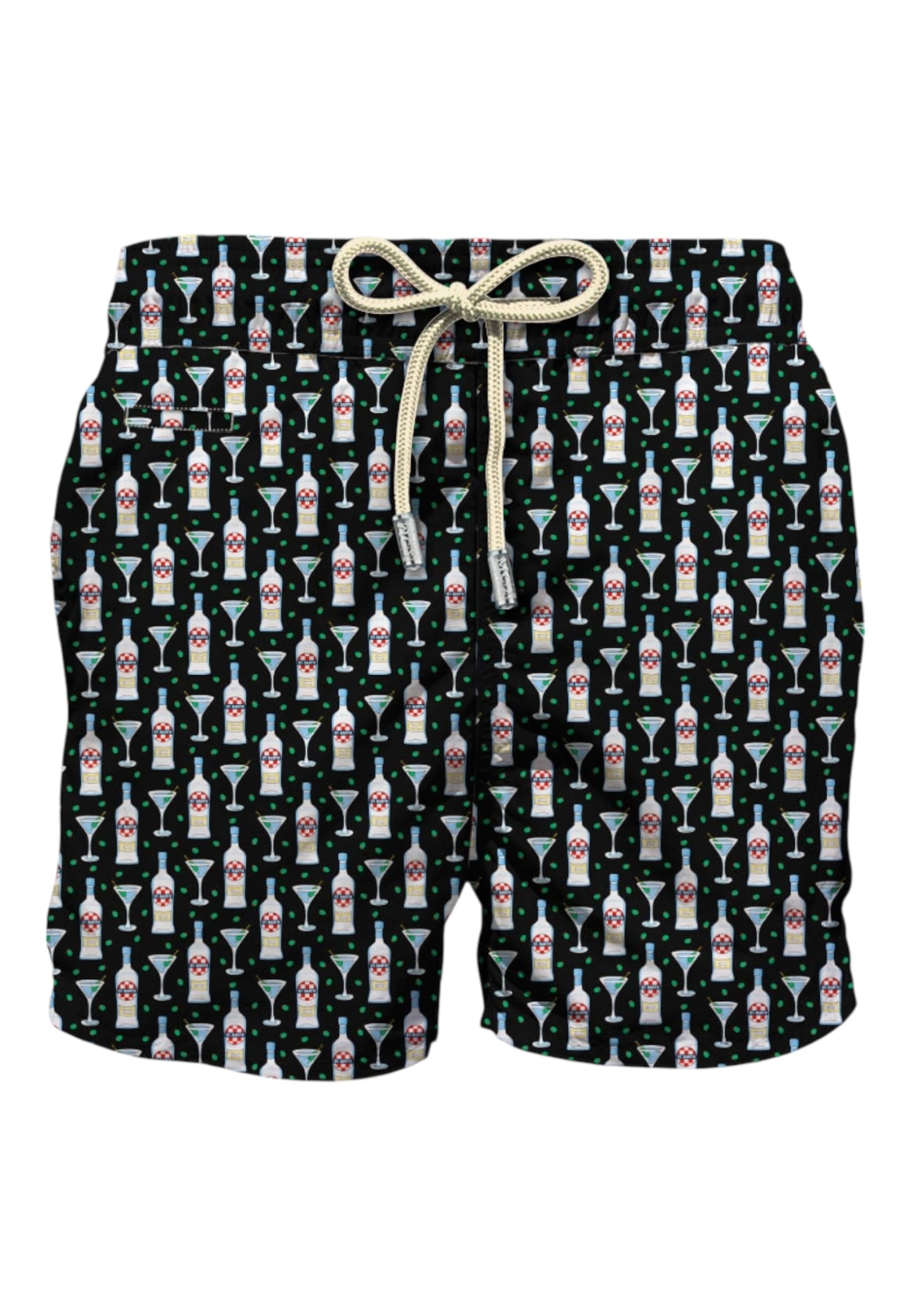 Saint Barth Mc2 Uomo Costume da Bagno Short Poliestere LIG0003-Aperitif Vibes