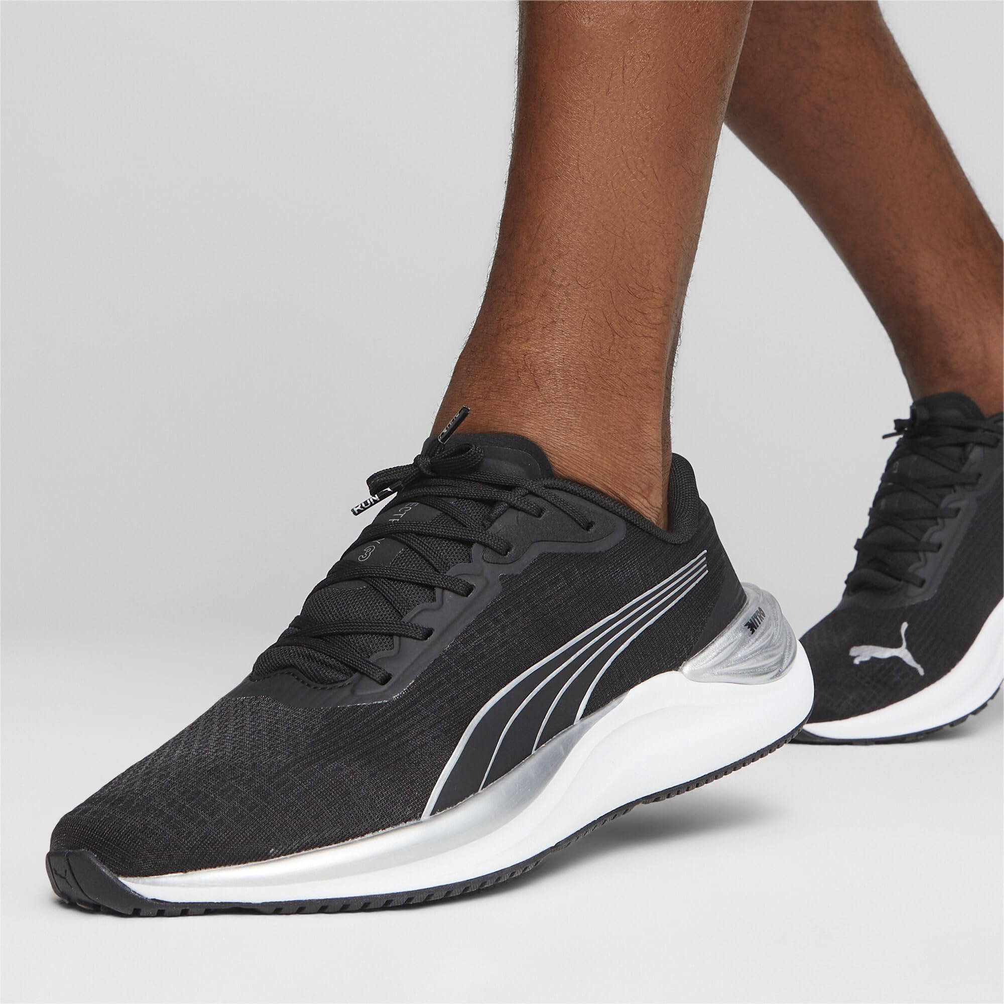 Puma Electrify Nitro 3, buty do biegania Unisex dla dorosłych, Black Silver, 42 EU, Puma Czarny Puma Srebrny, 42 EU