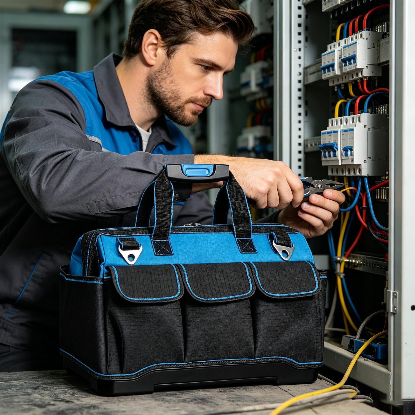 Sac à outils robuste Oxford multi-poches de rangement