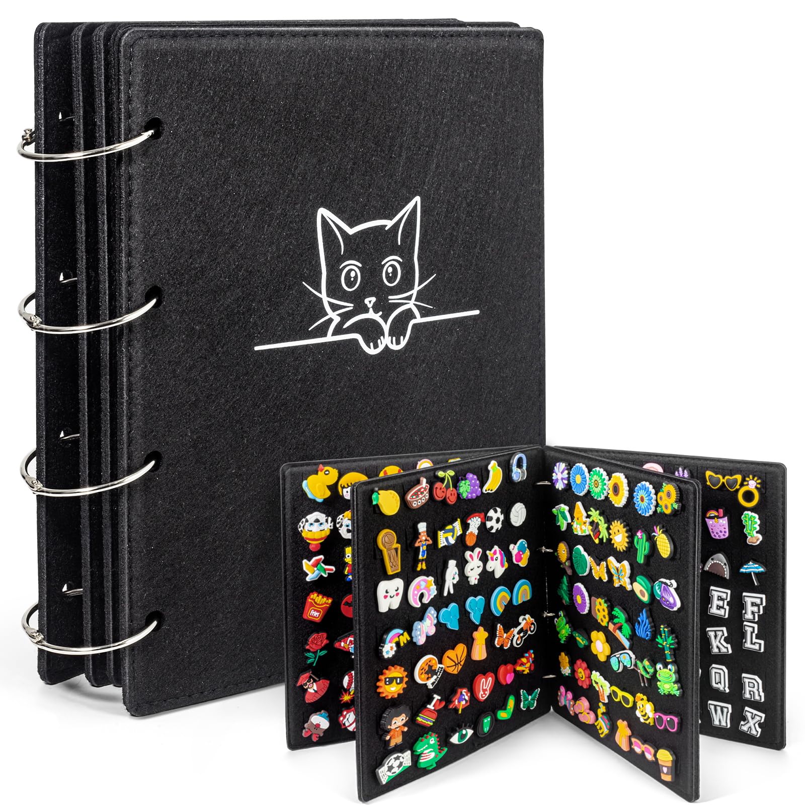 tutata Shoe Charm Holder, Portable Decoration Display Book, 252