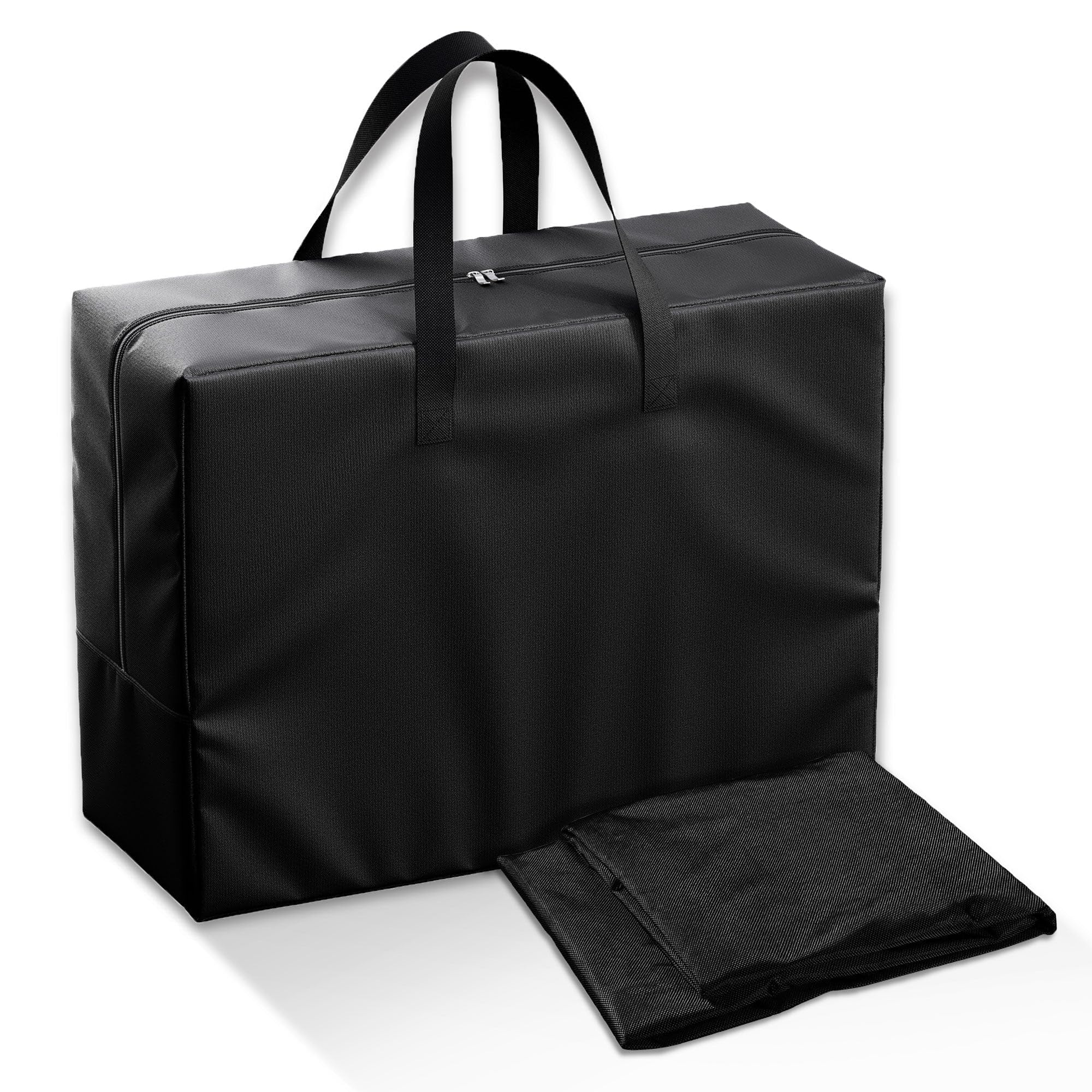 SHOGAZI Sac de Rangement XL, sacs à linge, matelas pliants – Sac de transport avec fermeture éclair, extra large : 91 x 68 x 37 cm, avec poignées de transport