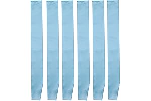 I-MART Light Blue Pageant Sashes (Pack of 6)