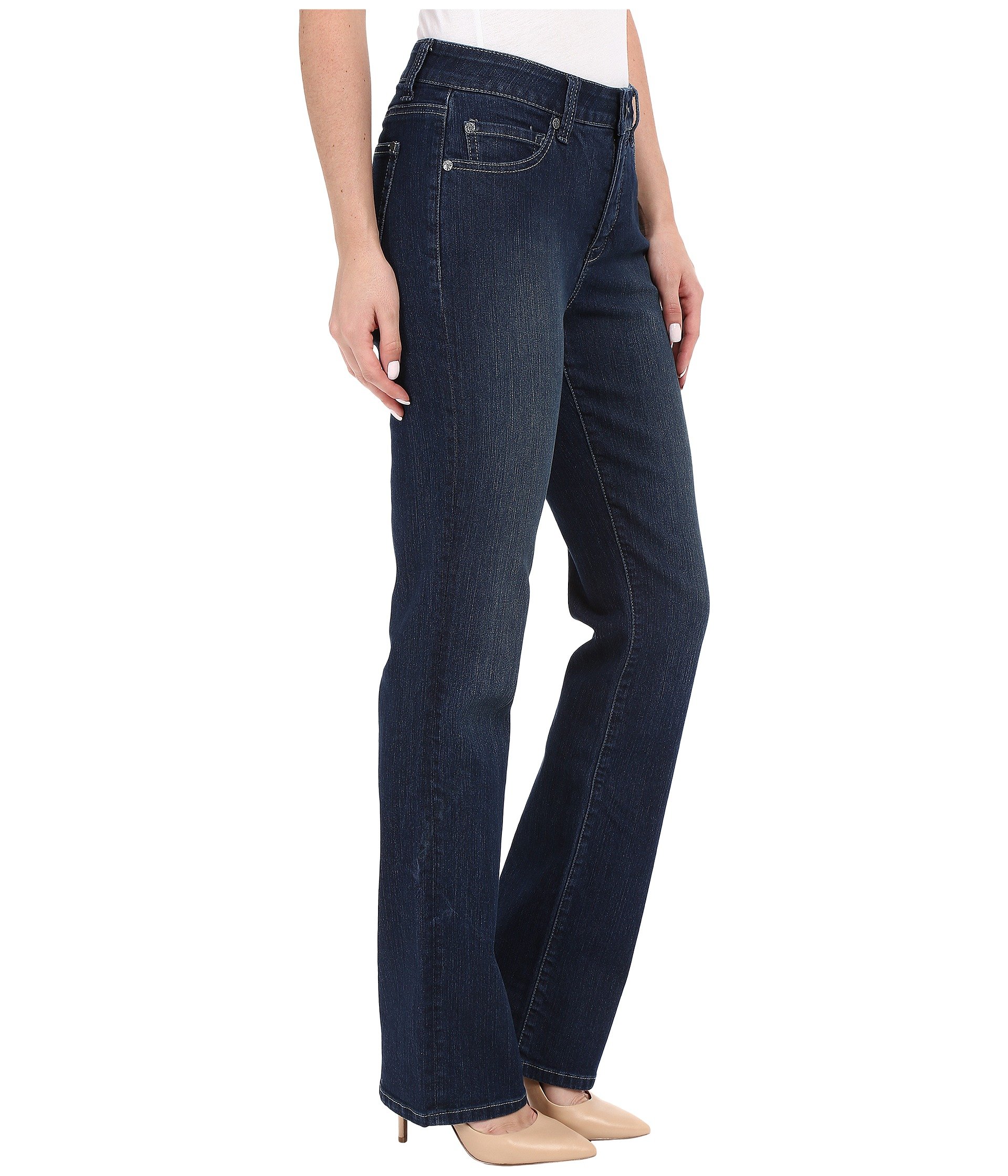 Miraclebody Jeans Six-Pocket Abby Straight Leg Jeans in Seattle Blue at 6pm