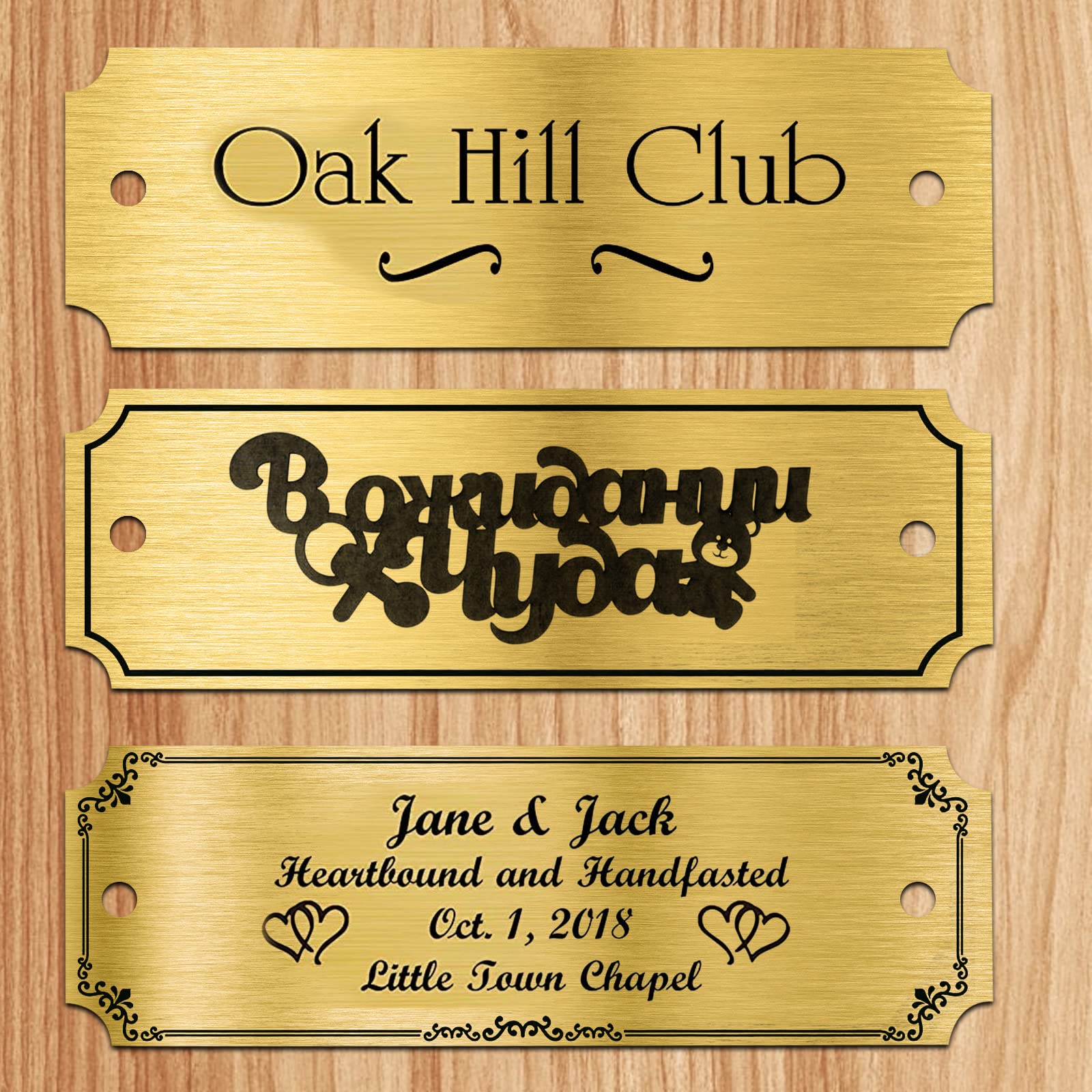 Brass Blank Name Plates - Image 2