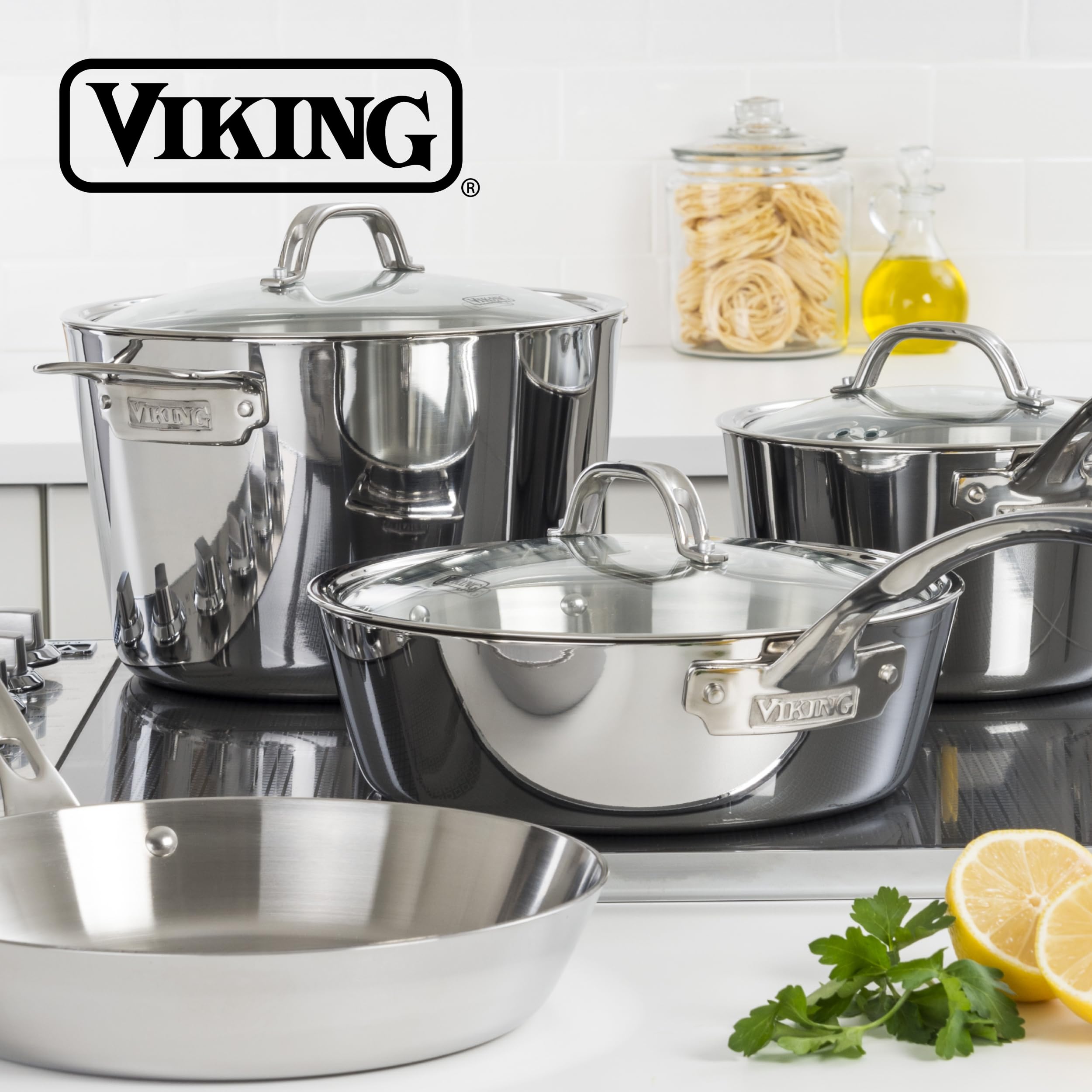 Amazon.co.jp: Viking Professionalステンレス5層セット 5枚組