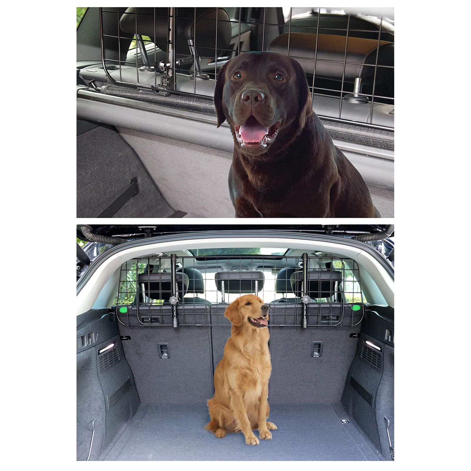 Zerodis Barriere Auto per Cani, Gate Divisore per Animali Domestici Regolabili Universali in Maglia Pesante in Rete di Guardia della Barriera per la Protezione della Barriera Accessori