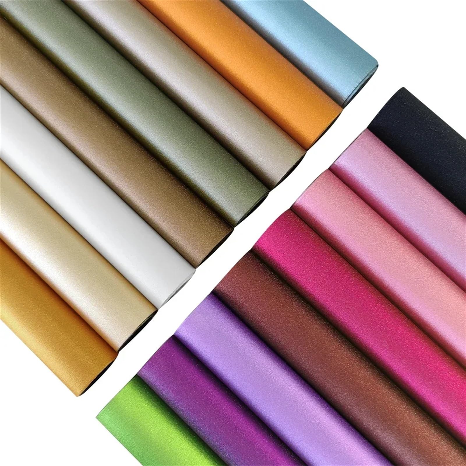 Tejido de poliéster, Tela de polipiel sintética moda multicolor(1073-16)