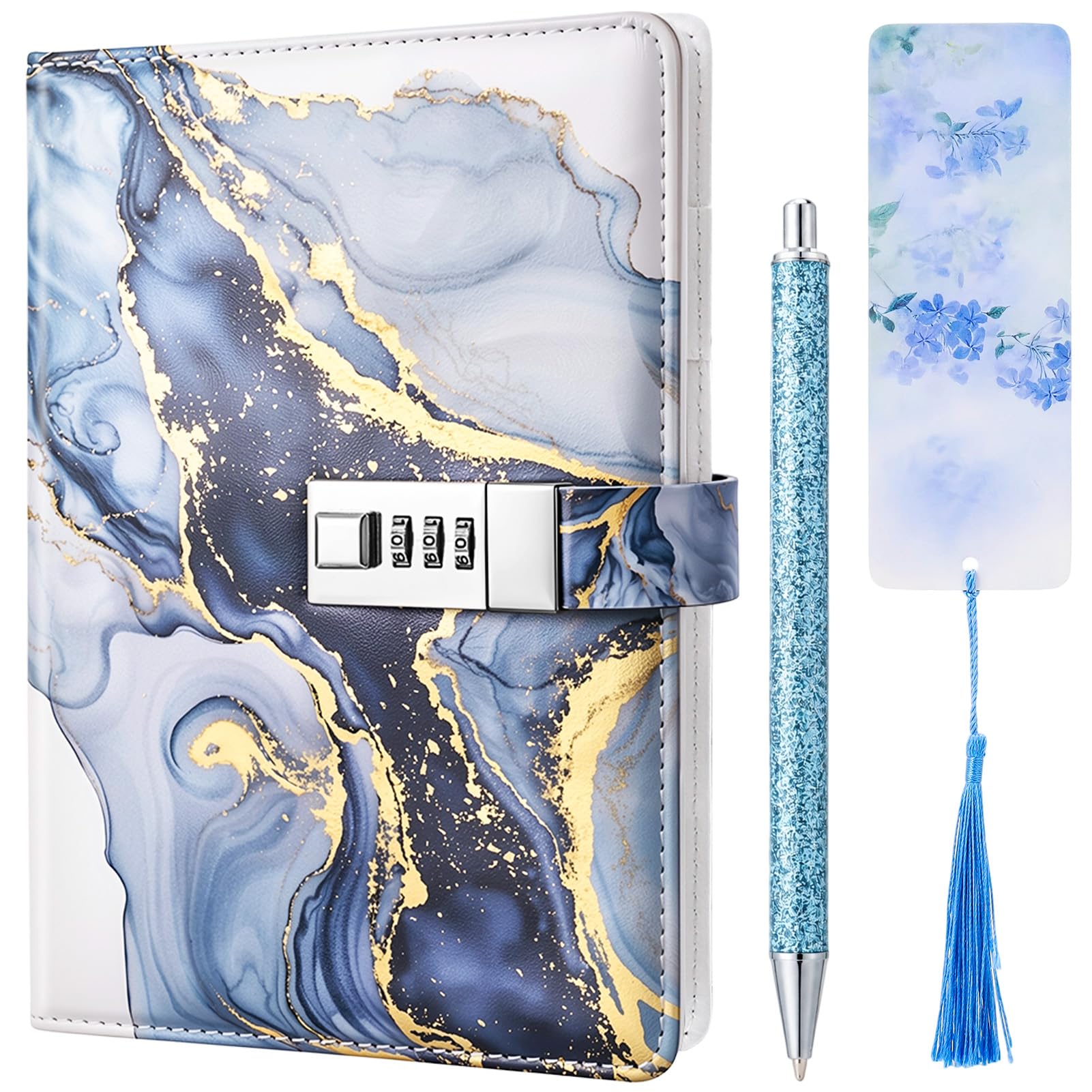 Candcamp Deep Blue Secret Diary with Lock for Kids