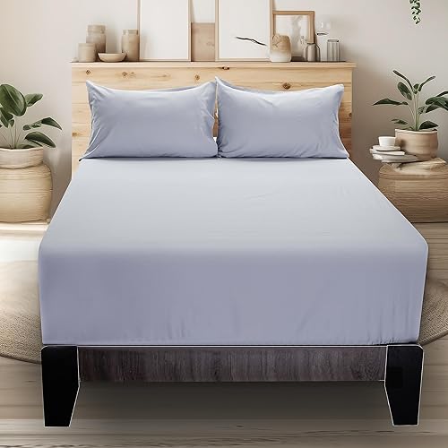 Miniatura 9 de Sábana bajera ajustable de 1000 hilos 100% algodón egipcio, 1 pieza, sábana inferior de satén tamaño California King, bolsillo profundo de 18