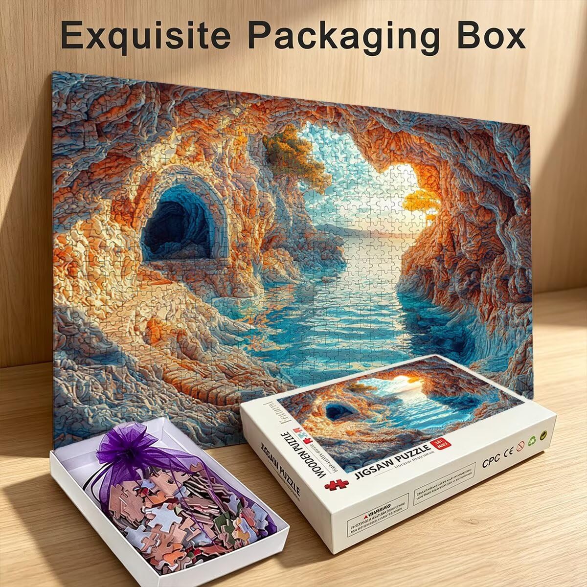 Puzzle 1000 Pezzi, Puzzle Tramonto, Legno Pezzi, Regalo Donna Uomo -11936