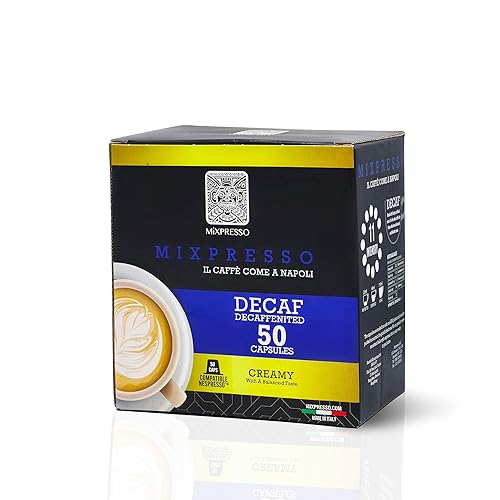Miniatura 1 de Mixpresso Cápsulas de café expreso descafeinado compatibles con Nespresso Original Brewers Cápsulas de café de una sola taza 100% de Italia, tostado