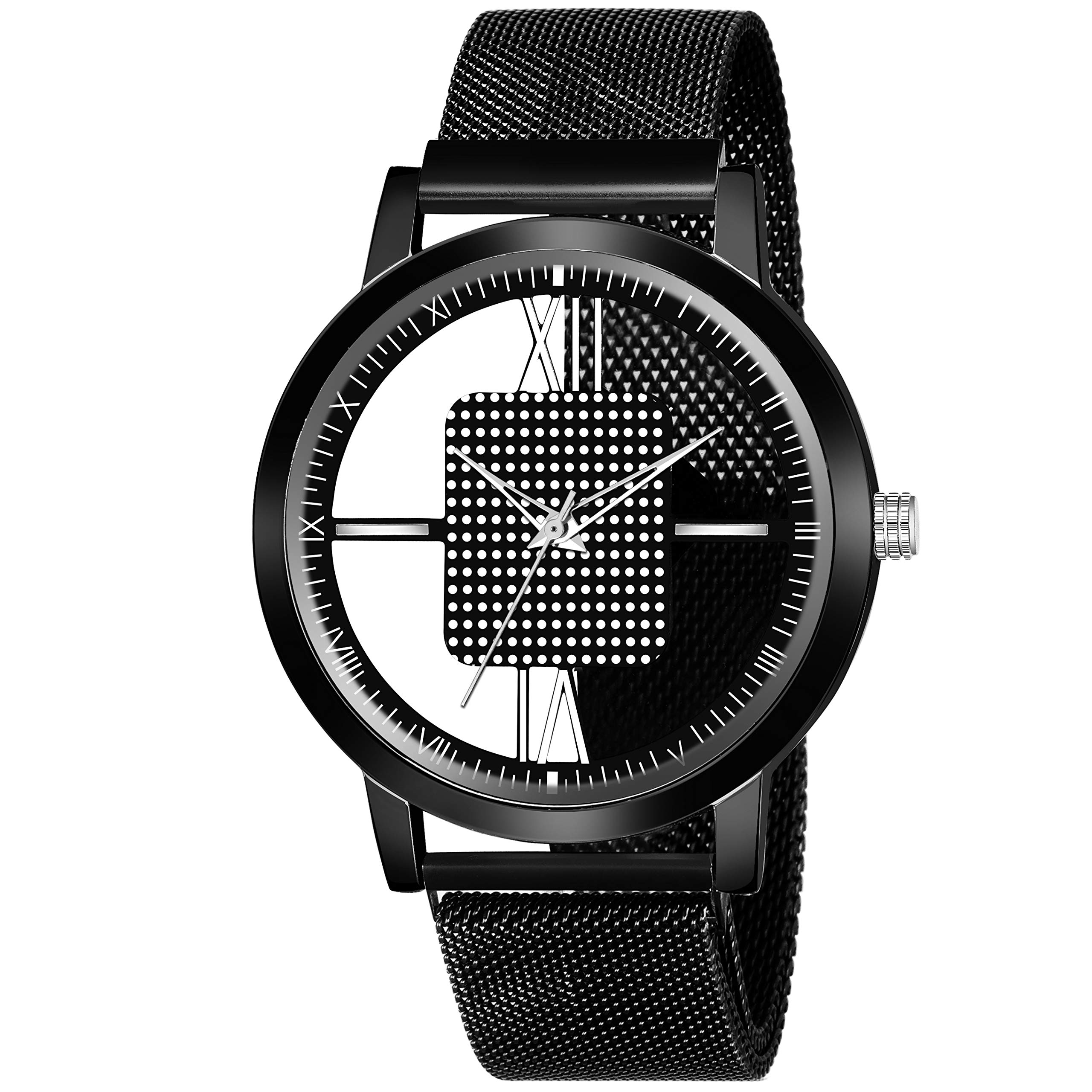 Niyati Nx Black Round Open Dial Black Color maganet Strap Men Analog Watch - for Men (B0837L1C15) Amazon Price History, Amazon Price Tracker