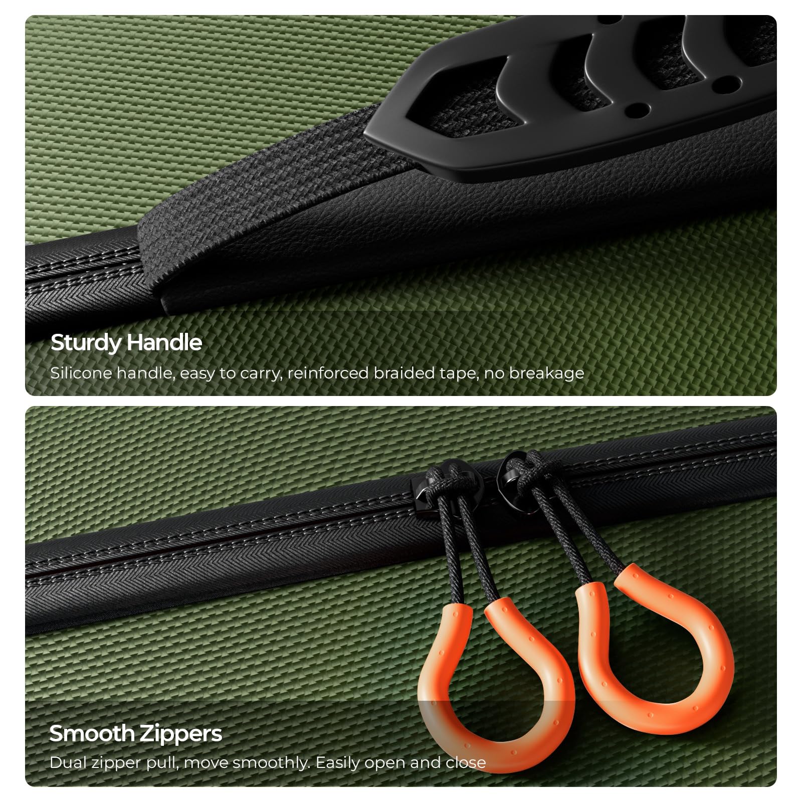 ZOZOVR Switch 2 Étui pour Nintendo Switch 2 (2025), Étui Rigide de Protection Totale, Capacité de 20 Cartes de Jeu, Housse de Transport Antipoussière pour Accessoires Switch 2, Vert foncé