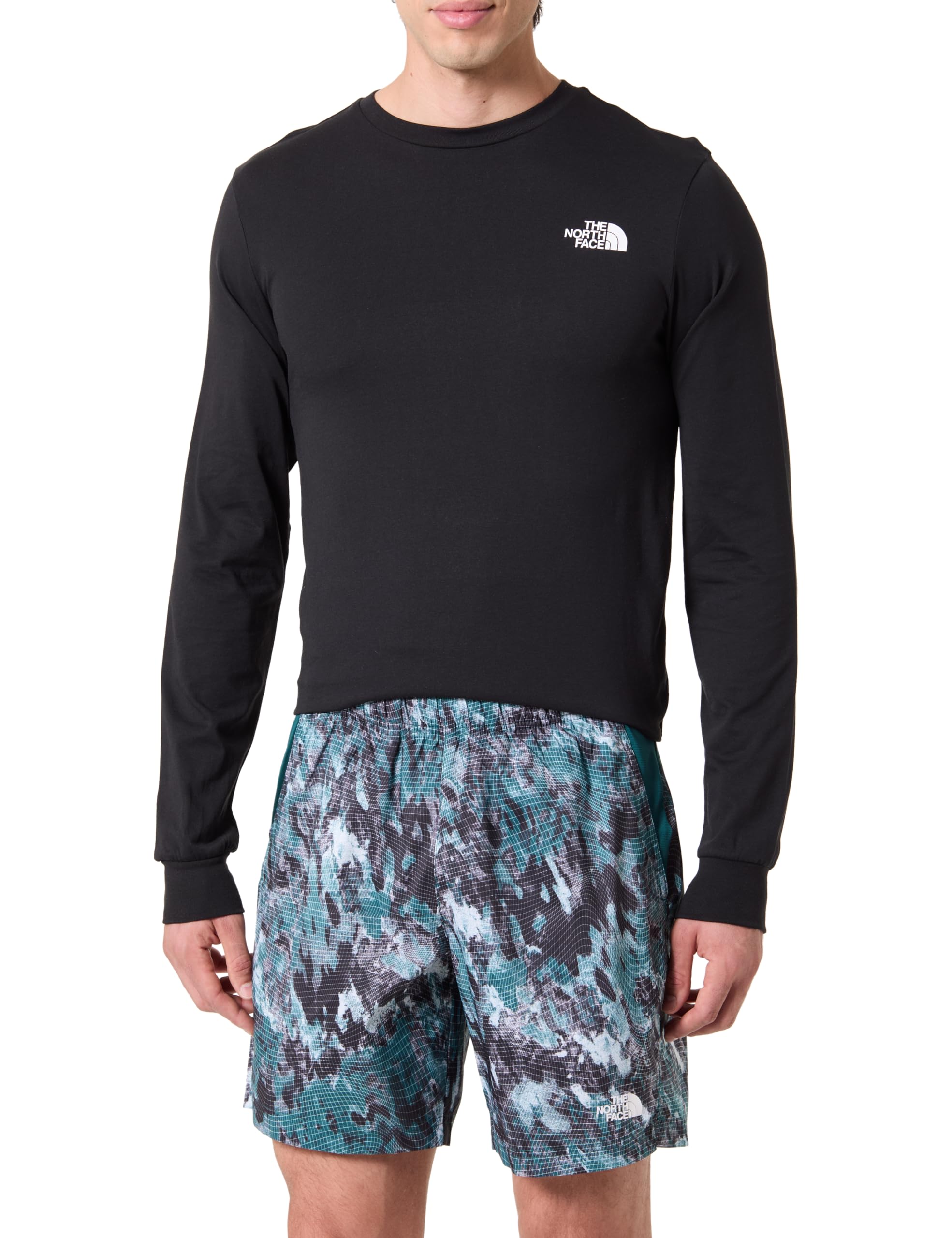 THE NORTH FACE NF0A8BPZ97X M 24/7 7IN Short - EU AOP Shorts Herren DEEP NORI Trail Grid PR Größe XS