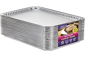 Aluminum Cookie Sheets for Baking - Half Size, 15.87" x 11"