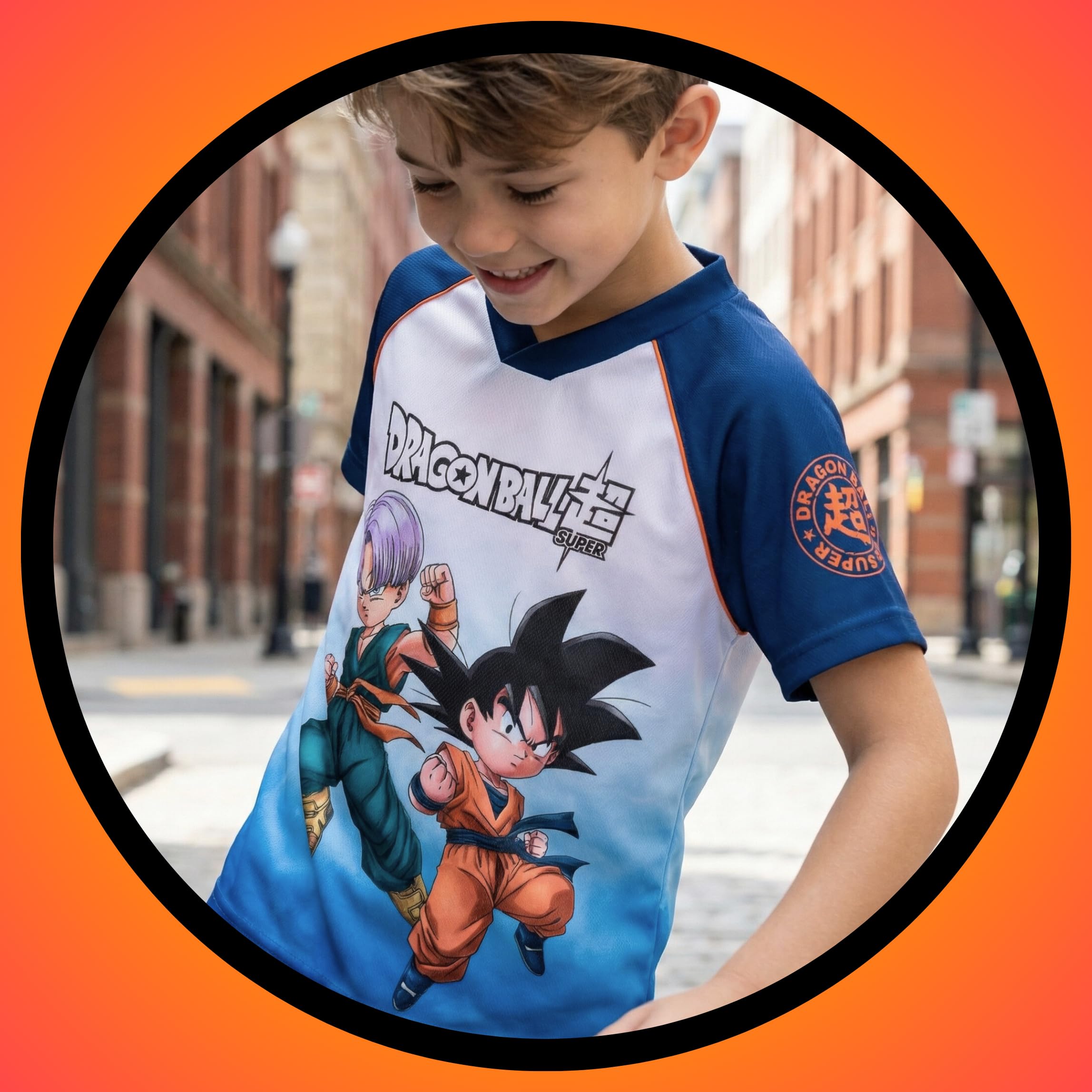 Dragon Ball Z T-Shirt Garçon, T-Shirt Manches Courtes, Cadeau pour Enfants, Tailles 4 à 12 Ans - 4