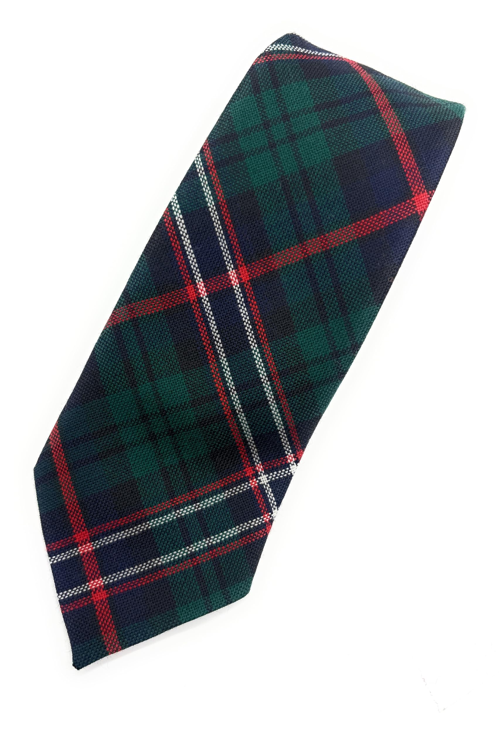 Pure Wool Scottish Tartan Necktie Available in Various Tartans - Made in Scotland (Scottish National)