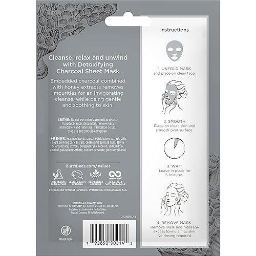 Miniatura 9 de Burt's Bees - Mascarilla hidratante para la cara, de un solo uso