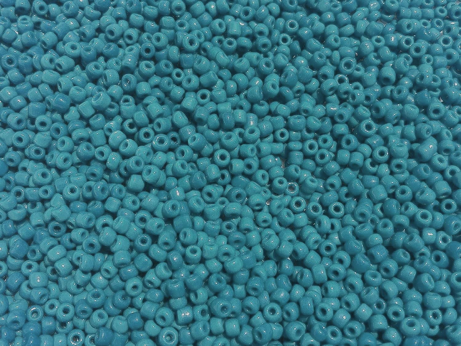 Seed Beads Size:11/0 50 gr / 1.76 oz (Green Aqua Opaque)
