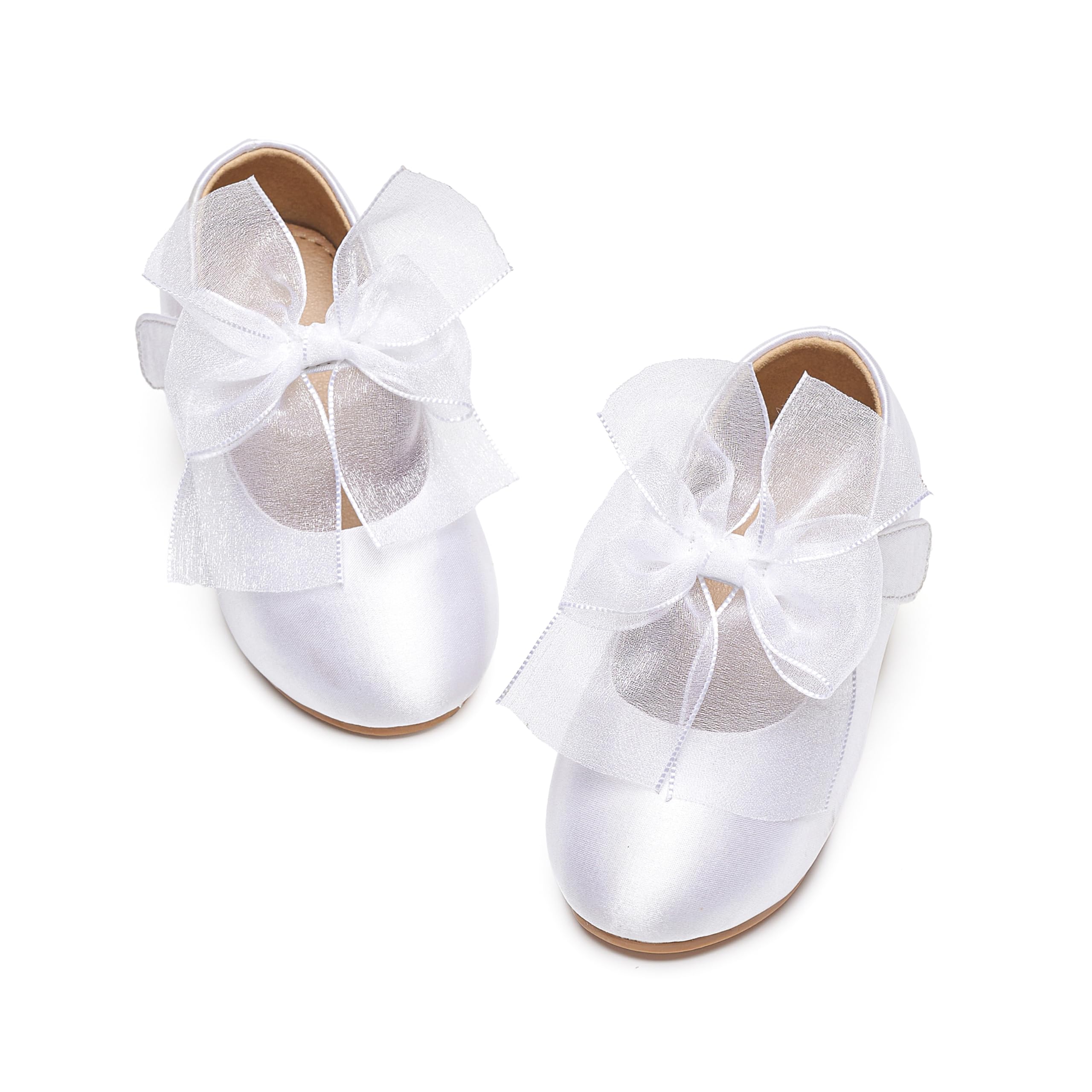 Kiderence Toddler Little Girls Dress Shoes Ballerina Ballet Flats Kids Mary Janes — view 16