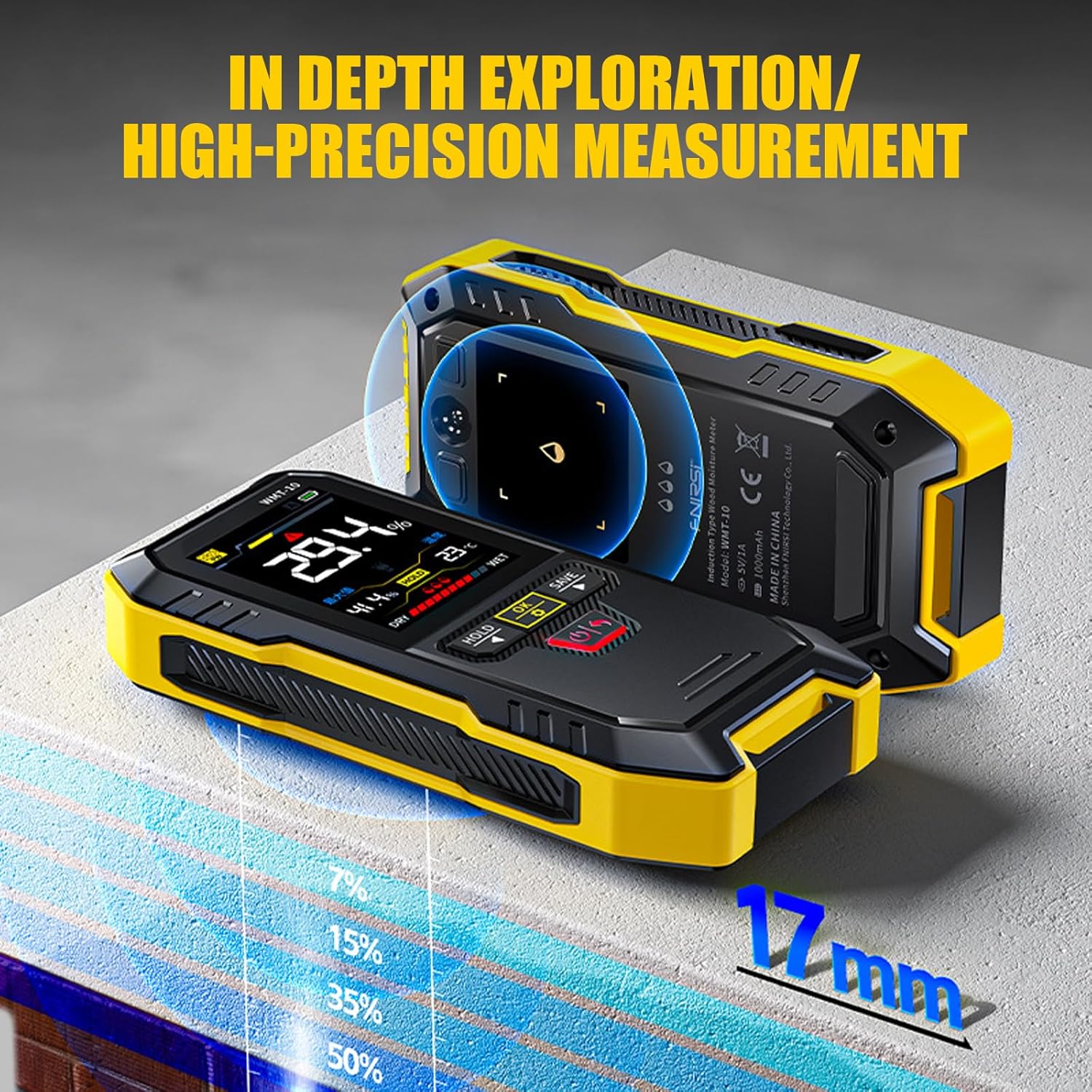 Ergonomic Wood Meter Measurement Tool Humidity Tester Analyzers Gauge With Quick Response For Immediate Result