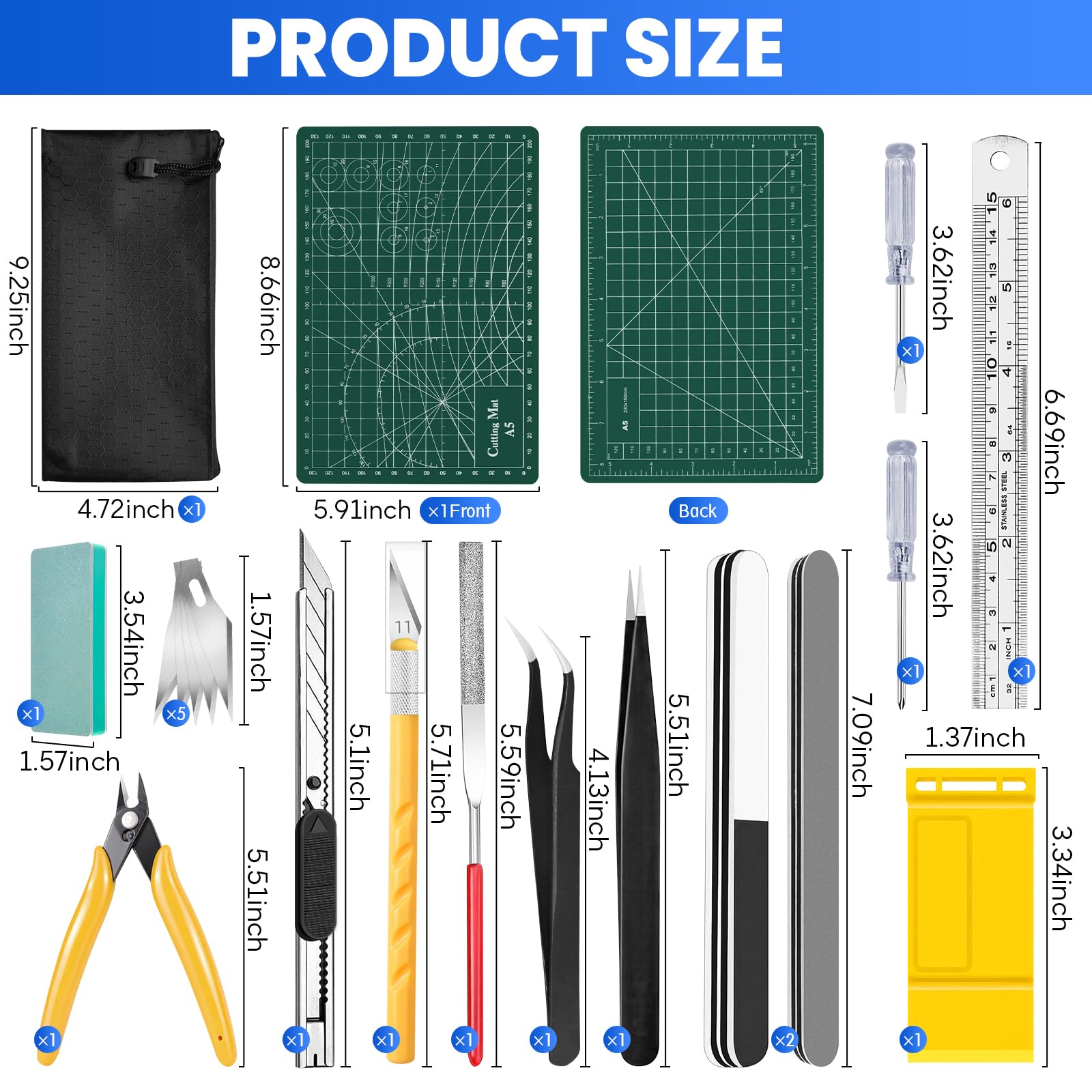 Gundam Tool Kit - 20pcs Model Building Tools -2