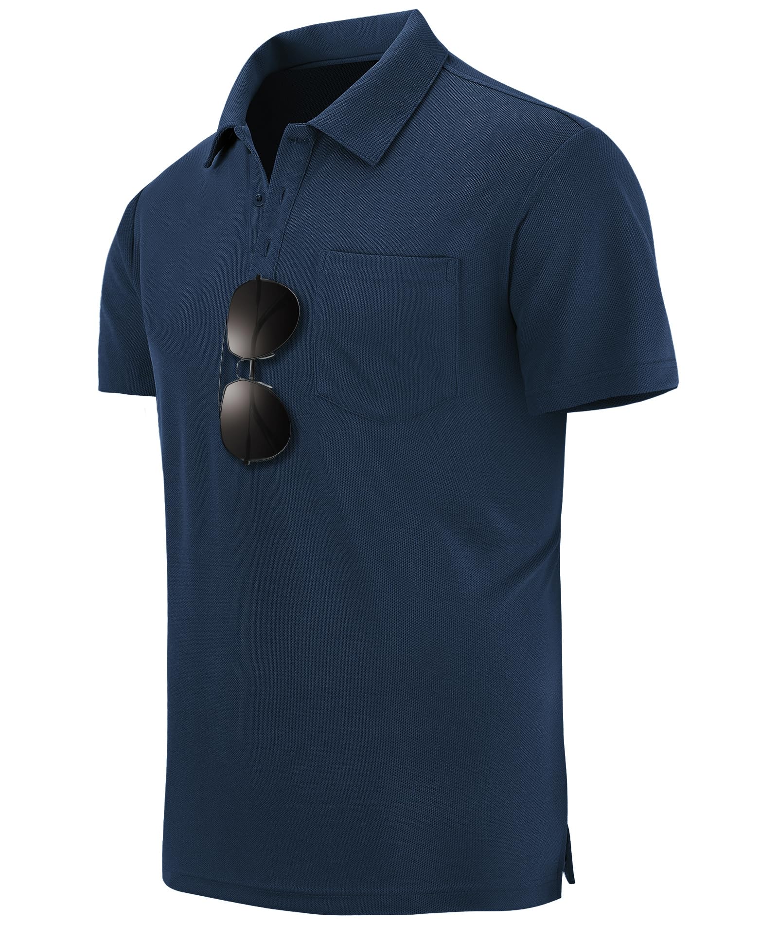 zitysport 3 Pack Polos Hombre Polo Golf Manga Corta Secado Rápido Transpirable Hombre Regular Fit Camisas Polos Trabajo Hombre Verano Deporte Camiseta Hombre