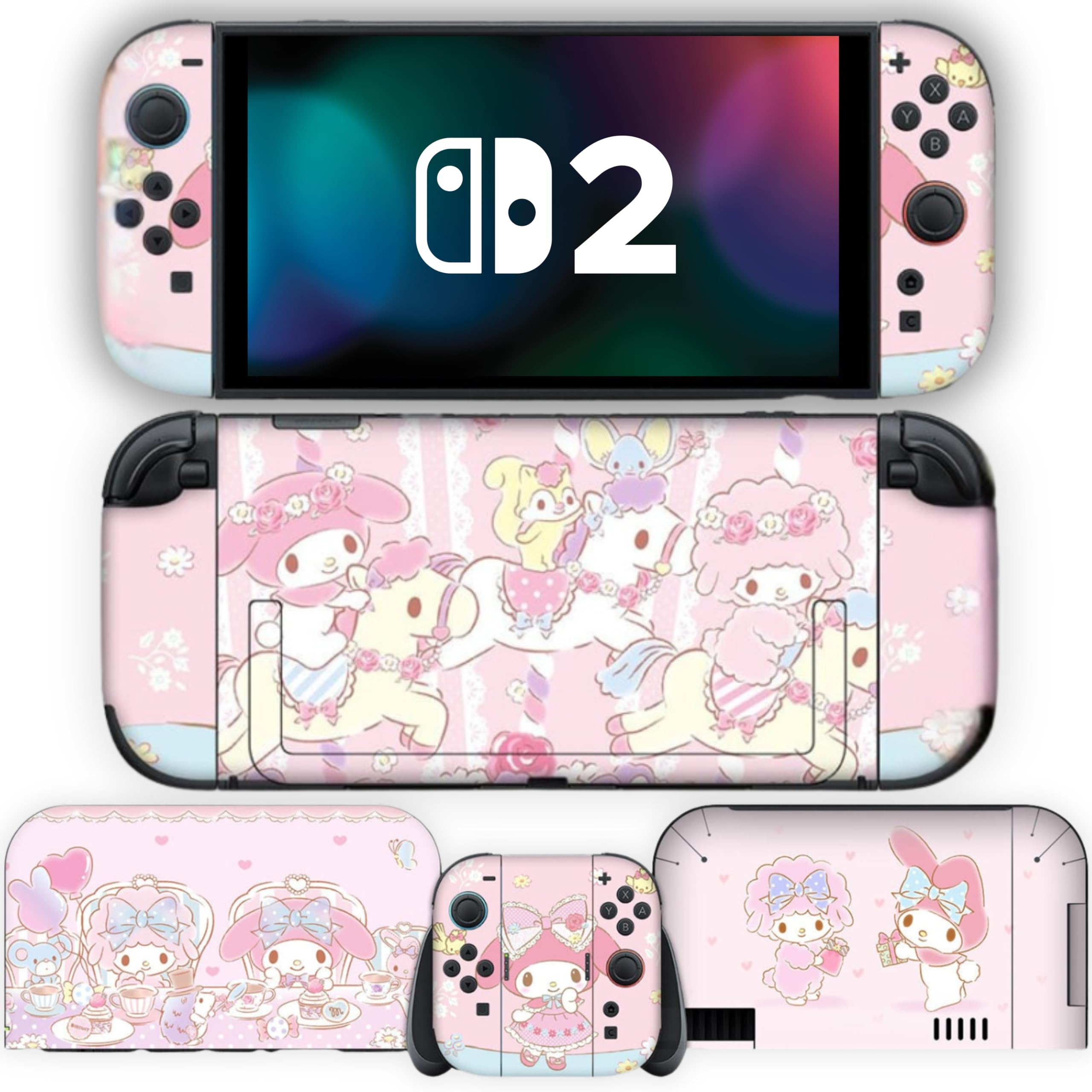 BelugaDesign Hello Melody Skin | Compatible with Nintendo Switch 2