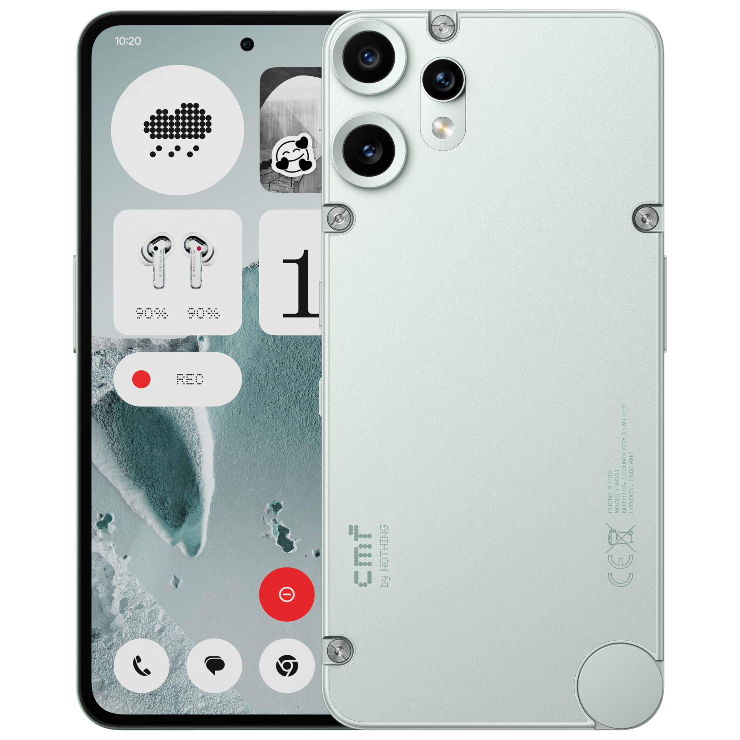 CMF Phone 2 Pro 128GB - Unlocked 5G Mobile phone with 50 MP rear camera and 20x Zoom, 6,77" FHD+ AMOLED 120 Hz display, 5000 mAh long-lasting battery and Nothing OS 3.2 - Light Green