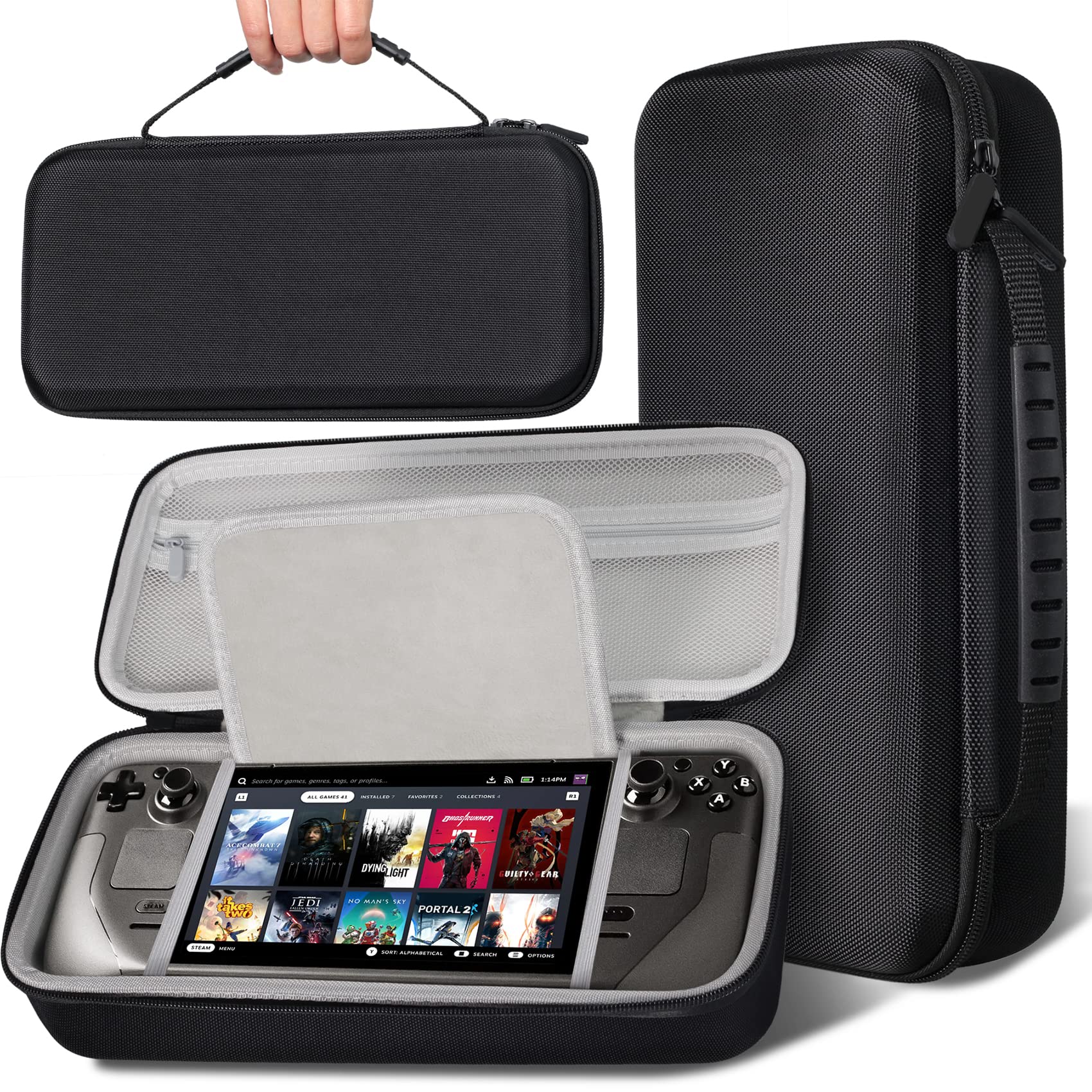 Storage Case for Valve Steam Deck 2021 Steam Deck Case Protective Hard Portable Travel Carry Case Sh