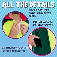 Vista 3 de Funziez! Mameluco de dinosaurio para adultos, disfraz de Halloween T-Rex, traje de cosplay de una pieza de dinosaurio de felpa para adultos, mujeres