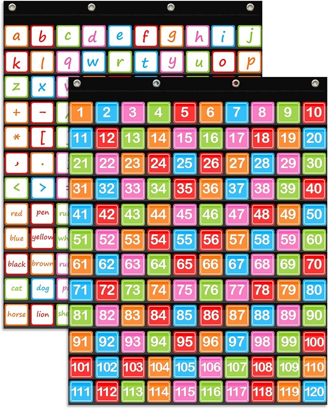 Hundreds Pocket Chart with 120 Pockets and150