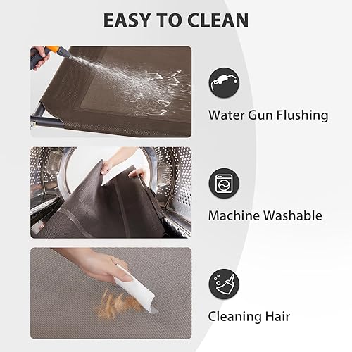 Miniatura 5 de RRPETHOME Cama grande y refrescante para perros, camas elevadas para perros grandes, catre elevado para mascotas al aire libre, catre portátil a