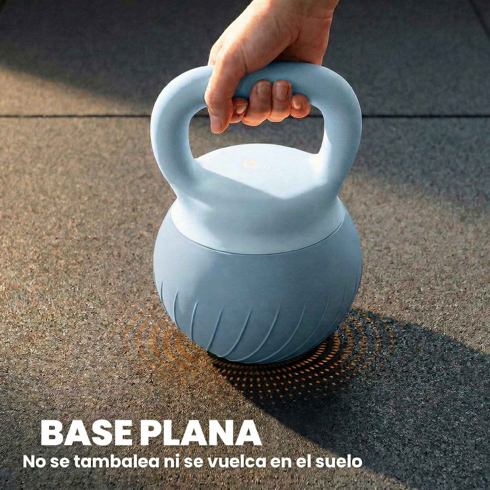 SPORTNOW Pesa Rusa 6 kg/10 kg, Soft Kettlebell Relleno de Arena Metálica y Mango Antideslizante, para Entrenamiento Culturismo en Casa, Gimnasio, Azul Claro