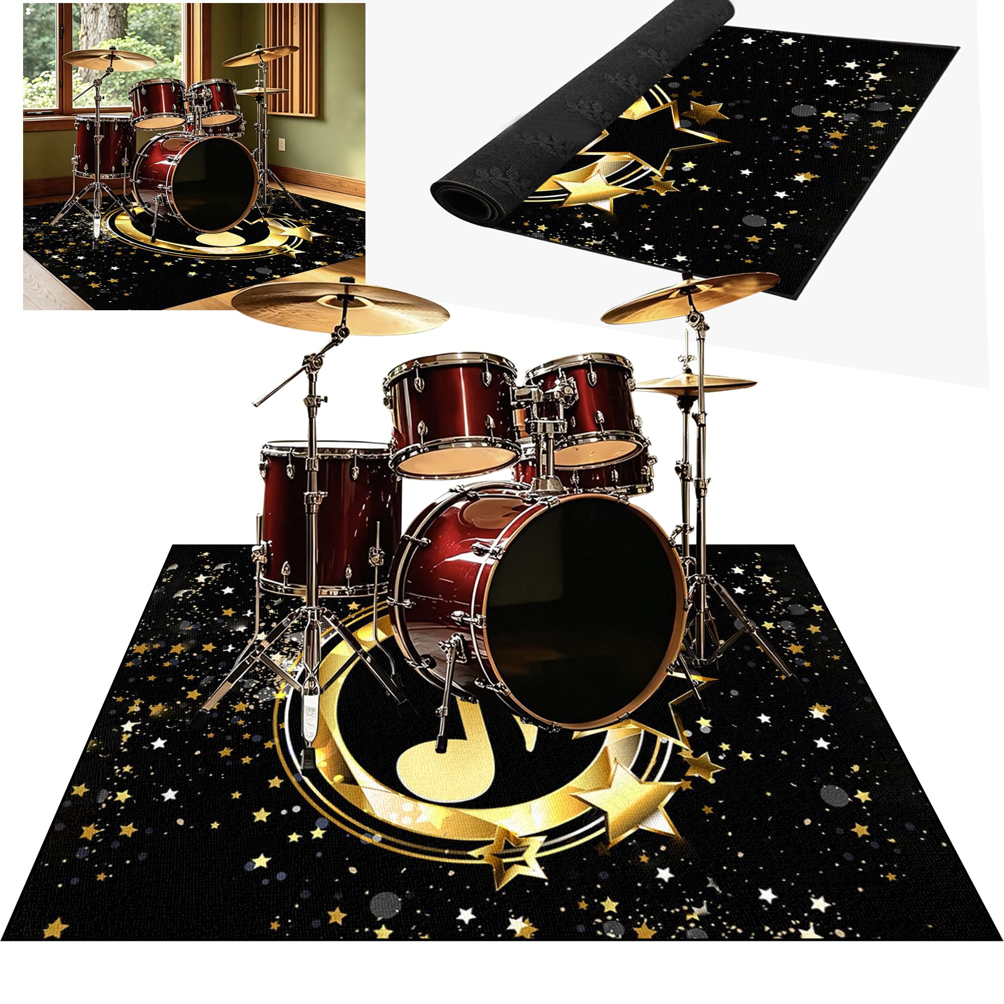 Tapis Batterie Acoustique Tapis insonorisant pour Batterie électronique